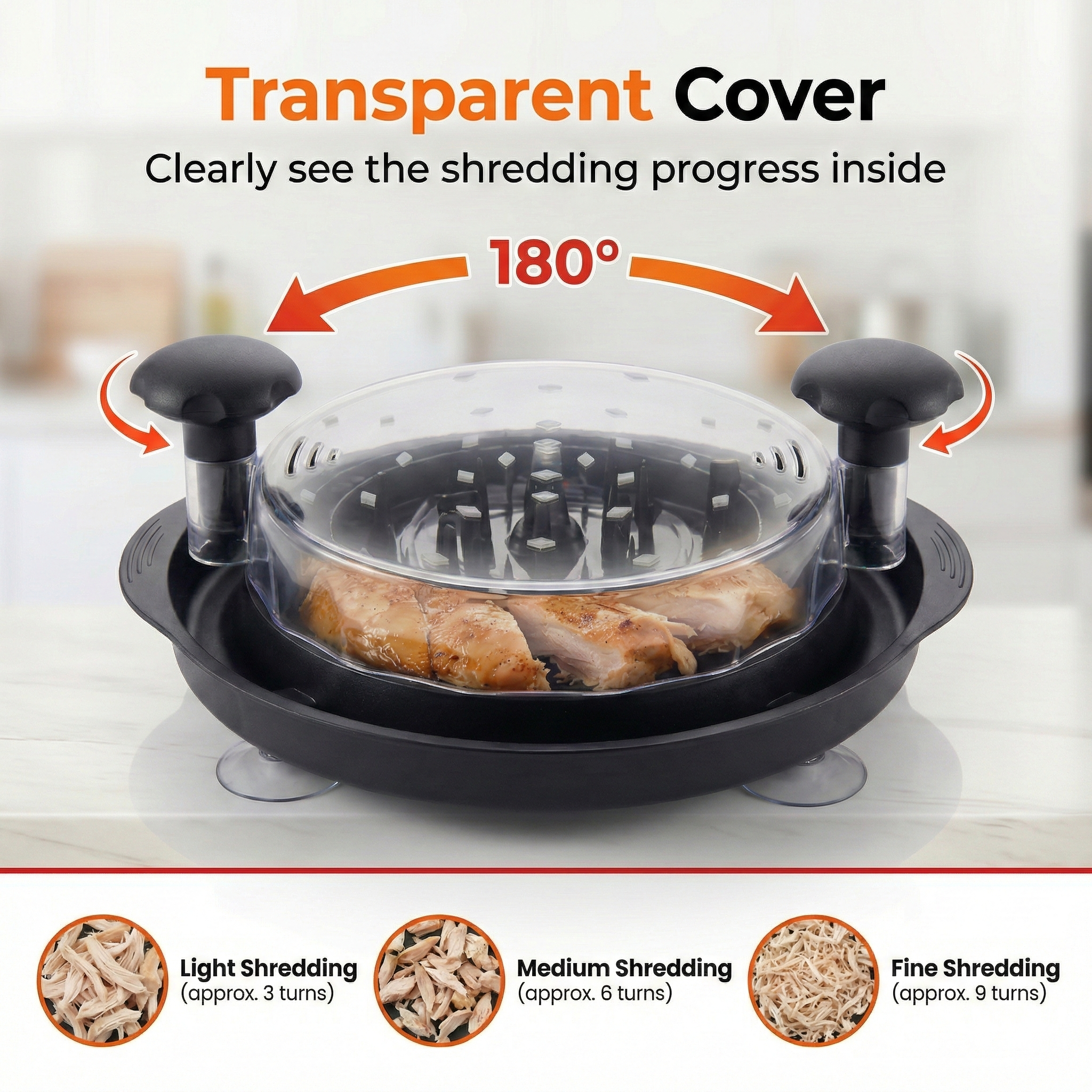 Manual Rotary Chicken Shredder – Shred Chicken in Seconds, Not Minutes